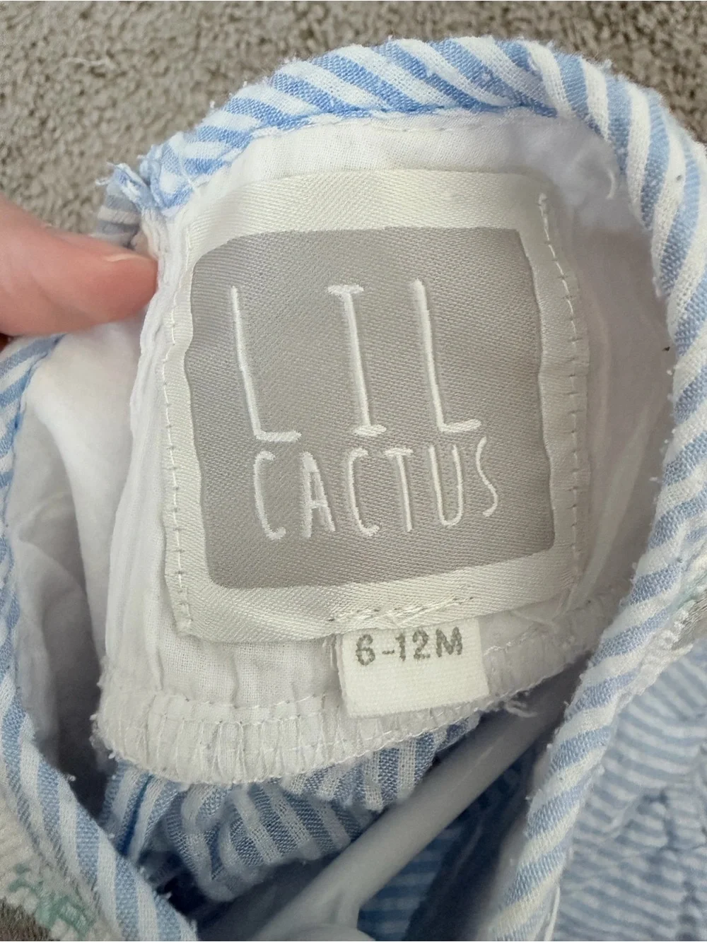 Lil Cactus Seersucker Whale Bubble